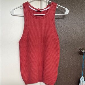 Sleeveless Knit Sweater